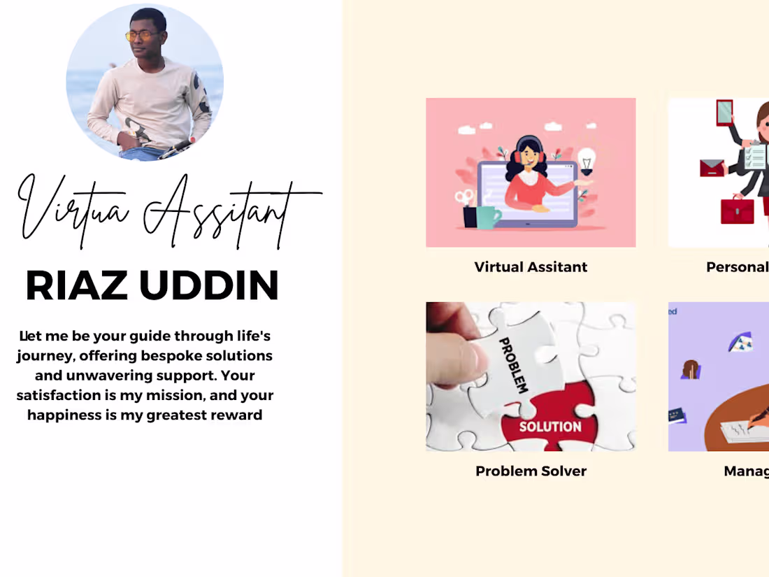 Cover image for  "I am your dedicated virtual assistant, 