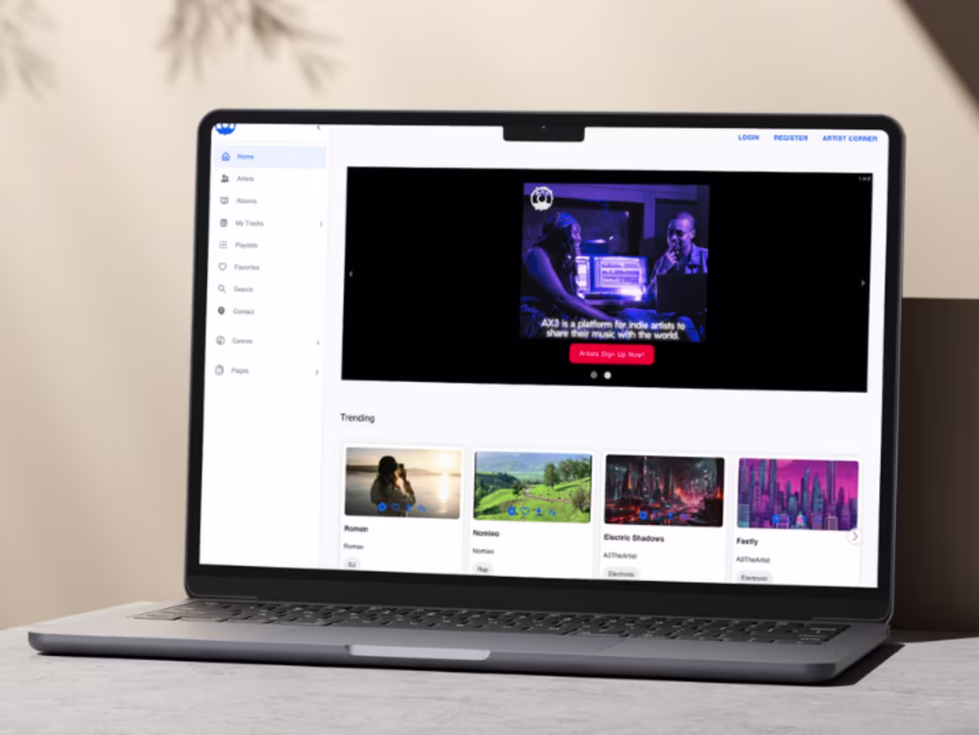 Cover image for AX3 Music Platform