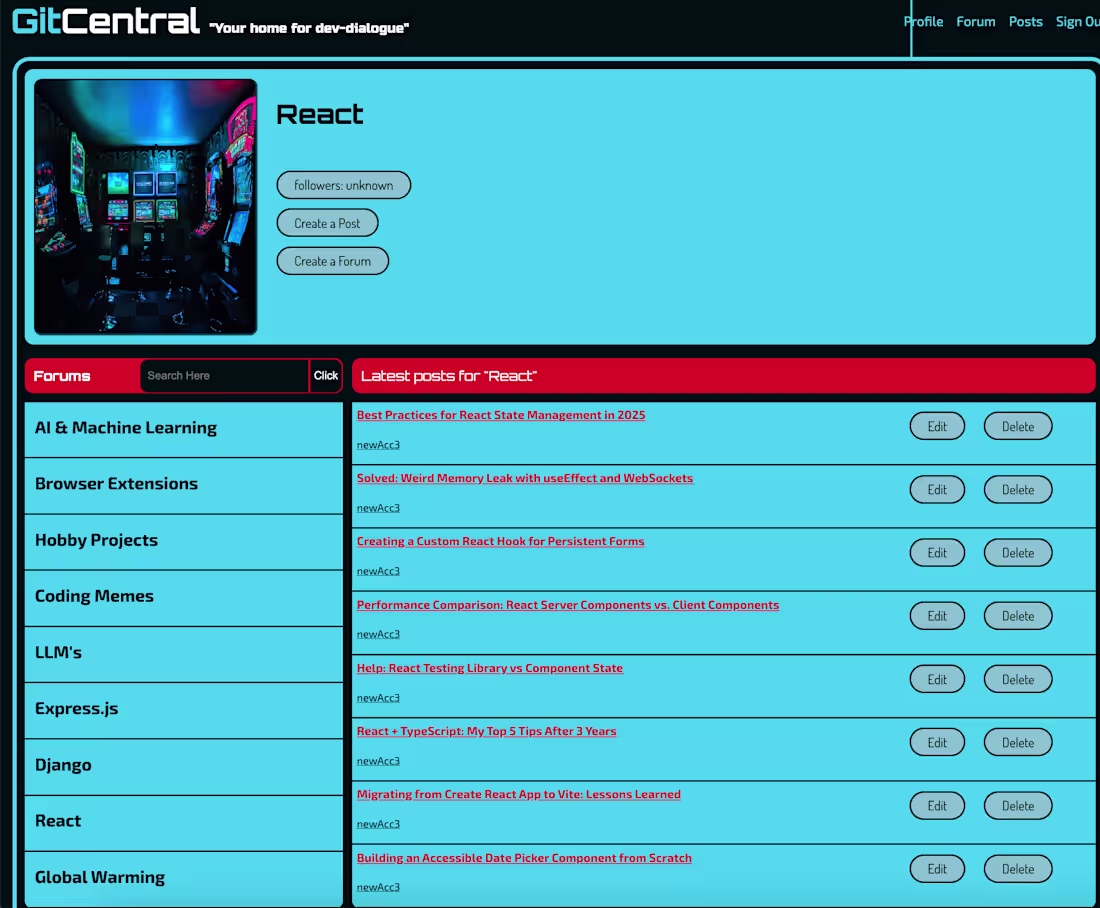 Cover image for GitCentral