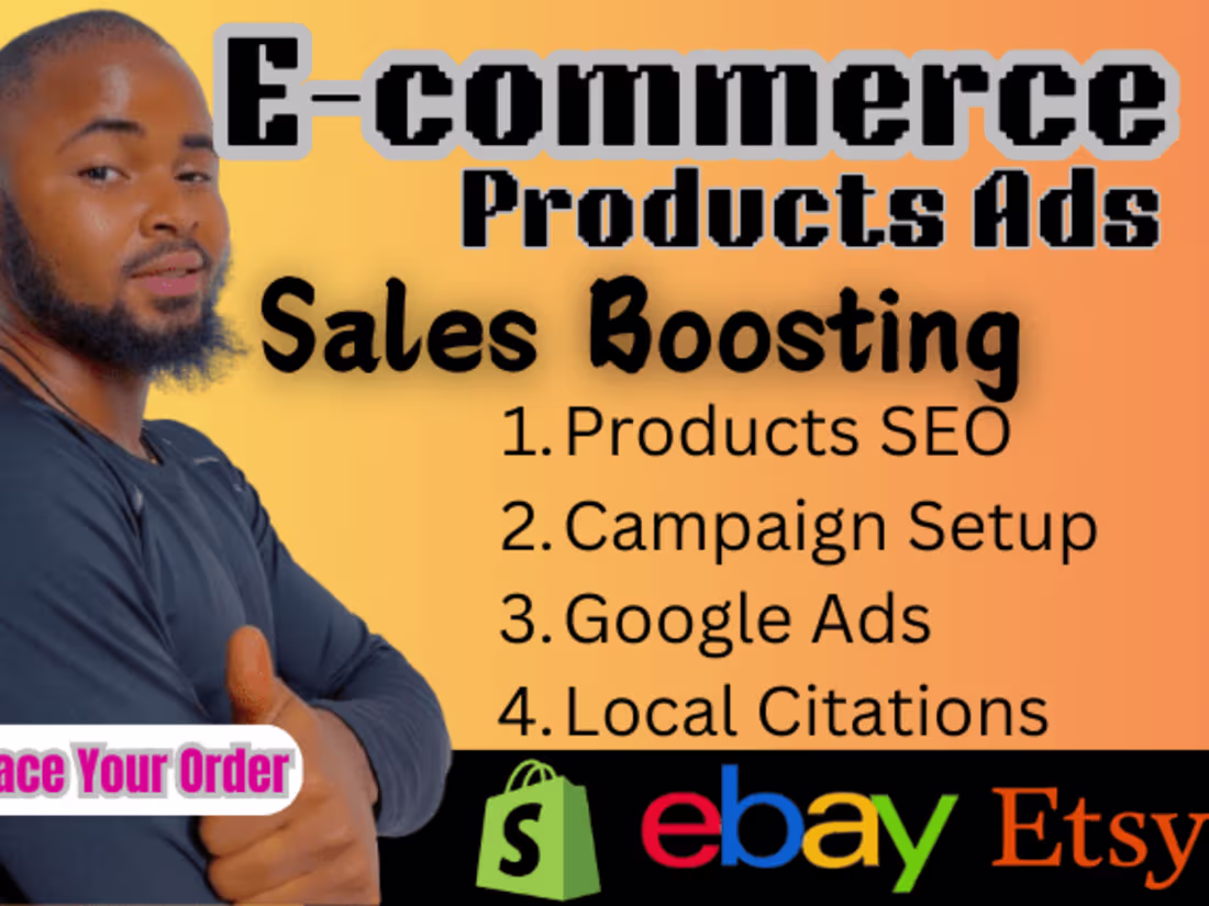 Cover image for shopify etsy products store marketing promotion ads traffic sale