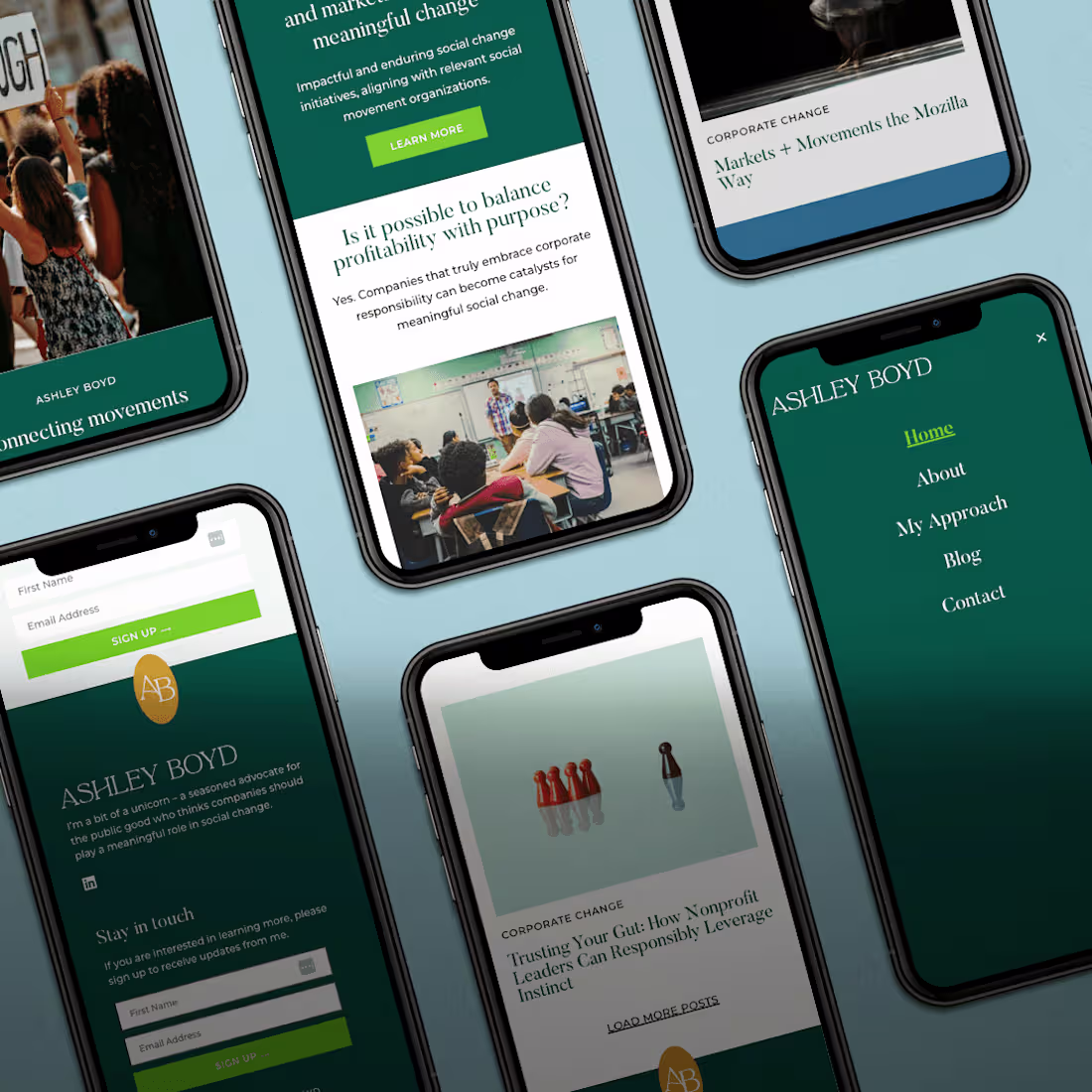 Cover image for Social Impact Leadership Personal Brand & Website Design