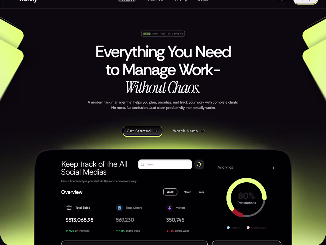 Cover image for Clean Gradient Hero UI for SaaS Platform