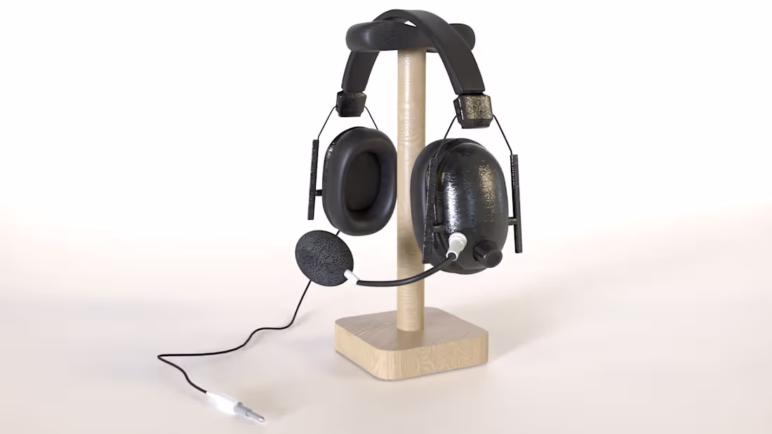 Cover image for Computer Headphones - 3D Render