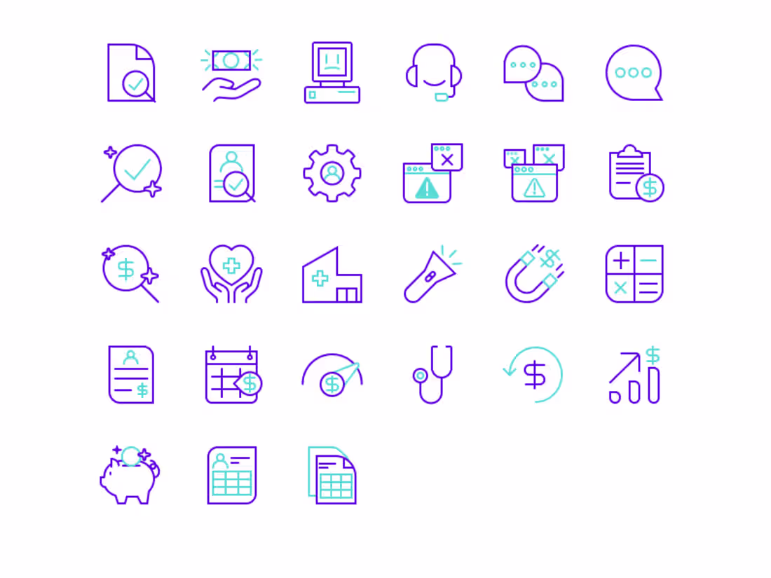 Cover image for icon set for websites, app or marketing 