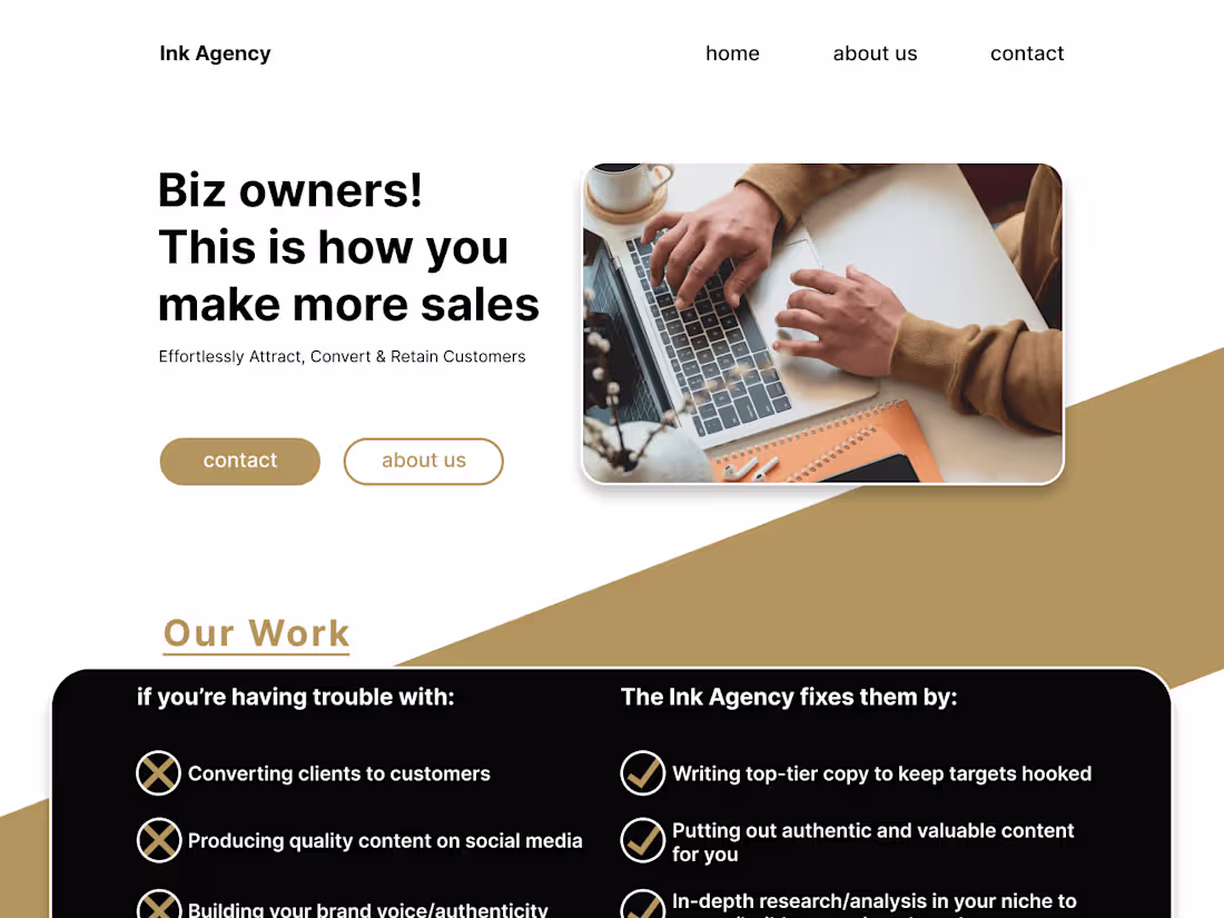 Cover image for Hero Section for Agency