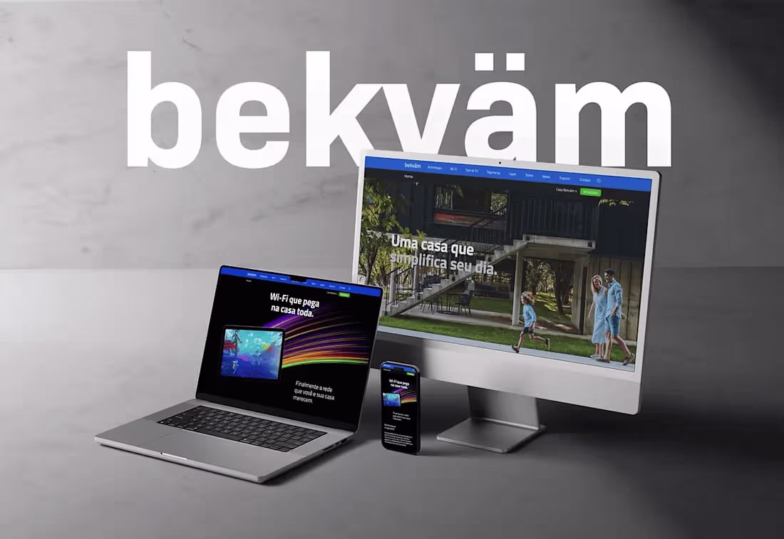 Cover image for Bekvam — Smart Home Automation Website Design (Brazil)