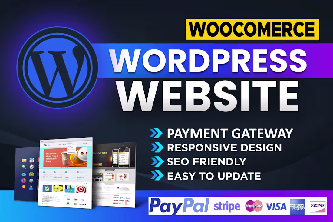 Cover image for Wordpress Website with Custom Payment Gateway