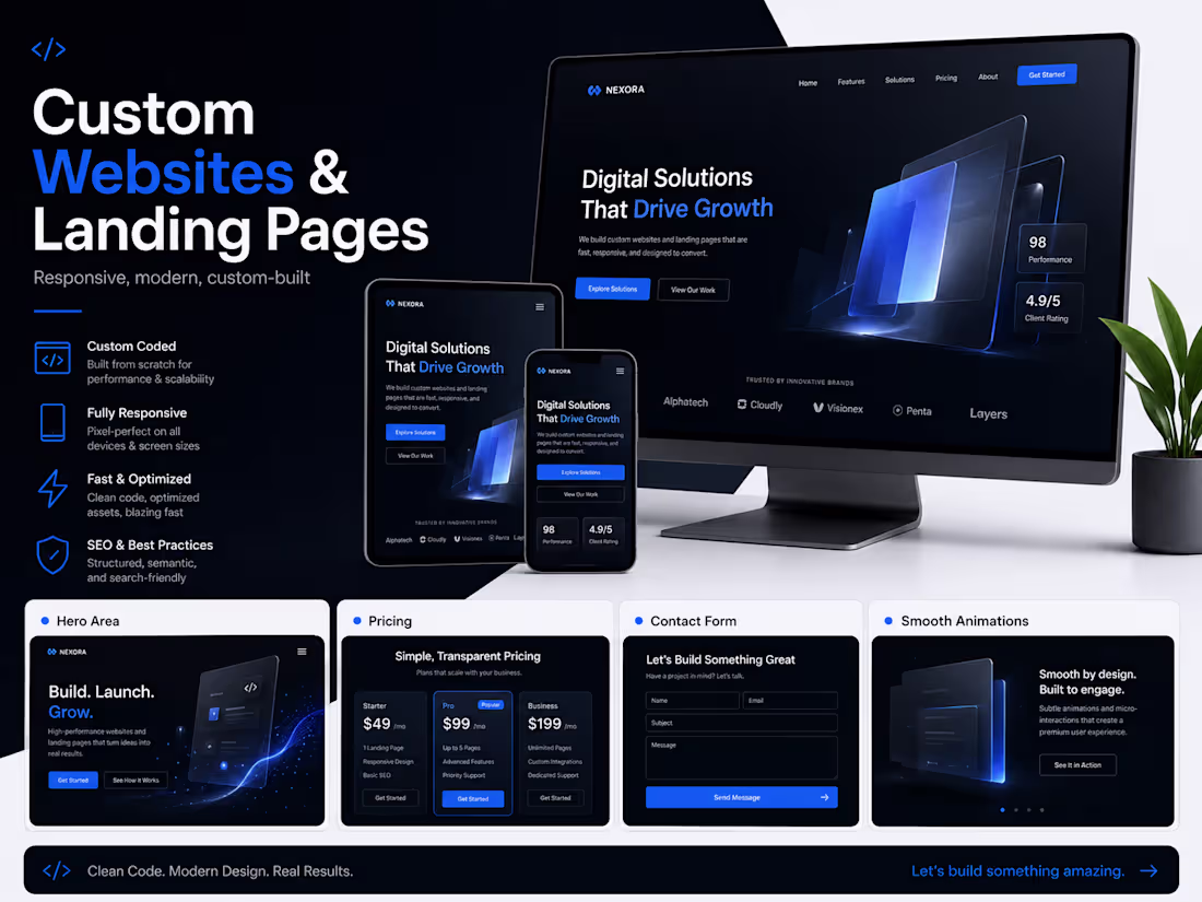 Cover image for Custom Websites & Landing Page