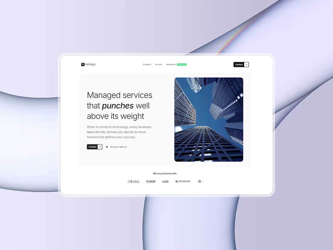 Cover image for NetLogic Secure Website Design