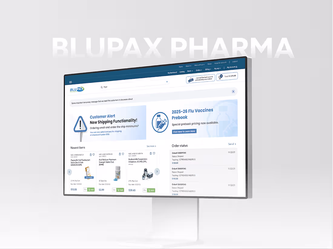 Cover image for Ui/Ux Design for BluPax Web App