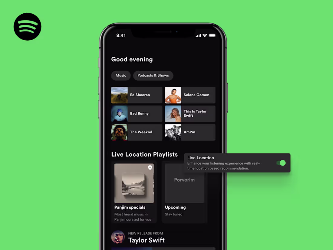 Cover image for Spotify - Real time location based music UX case study
