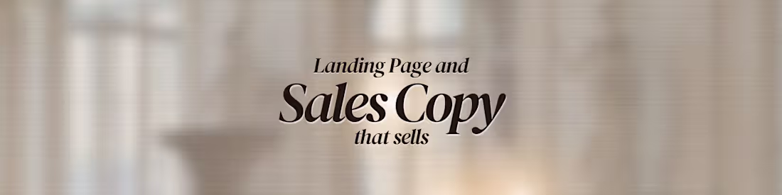 Cover image for Landing Page & Sales Page Copy