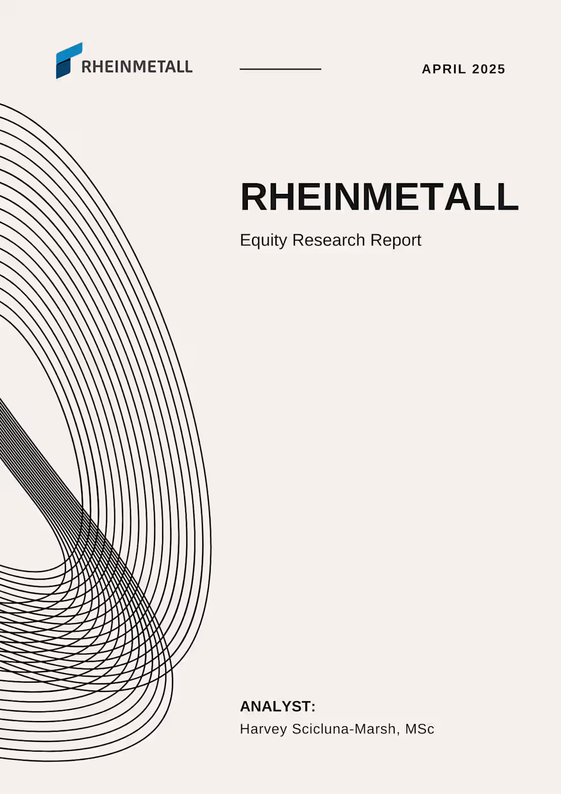 Cover image for Equity Research Report: Rheinmetall