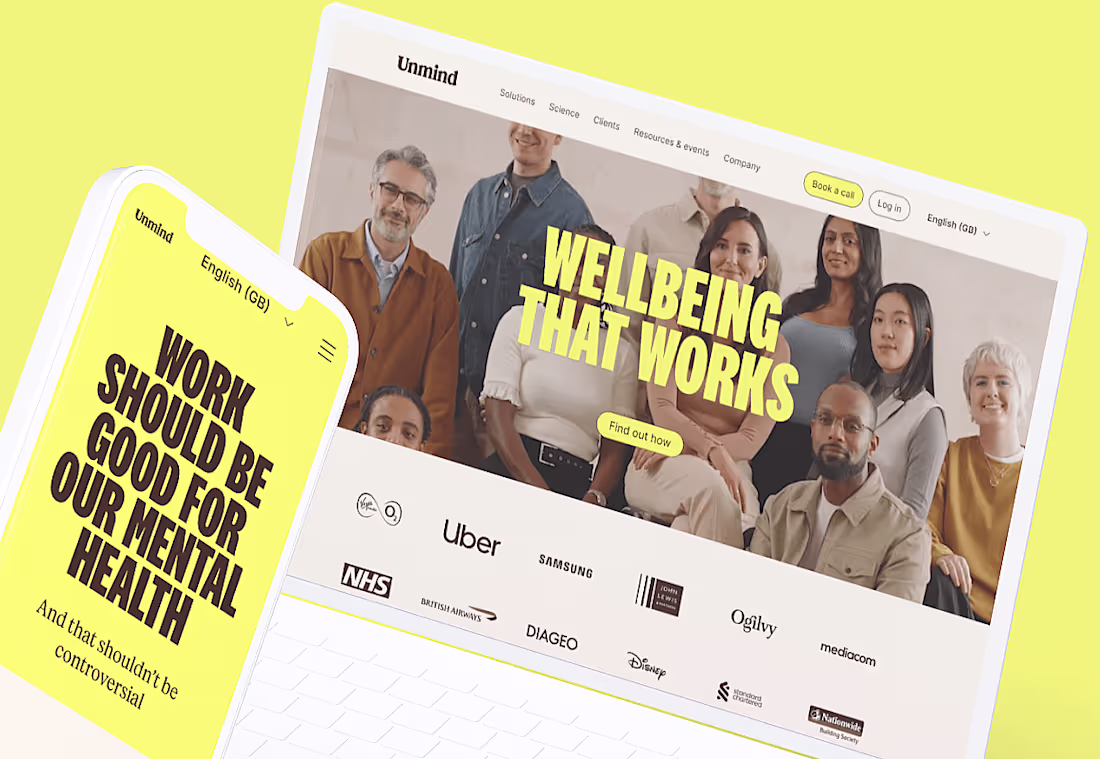 Cover image for Wellbeing that Works with Unmind