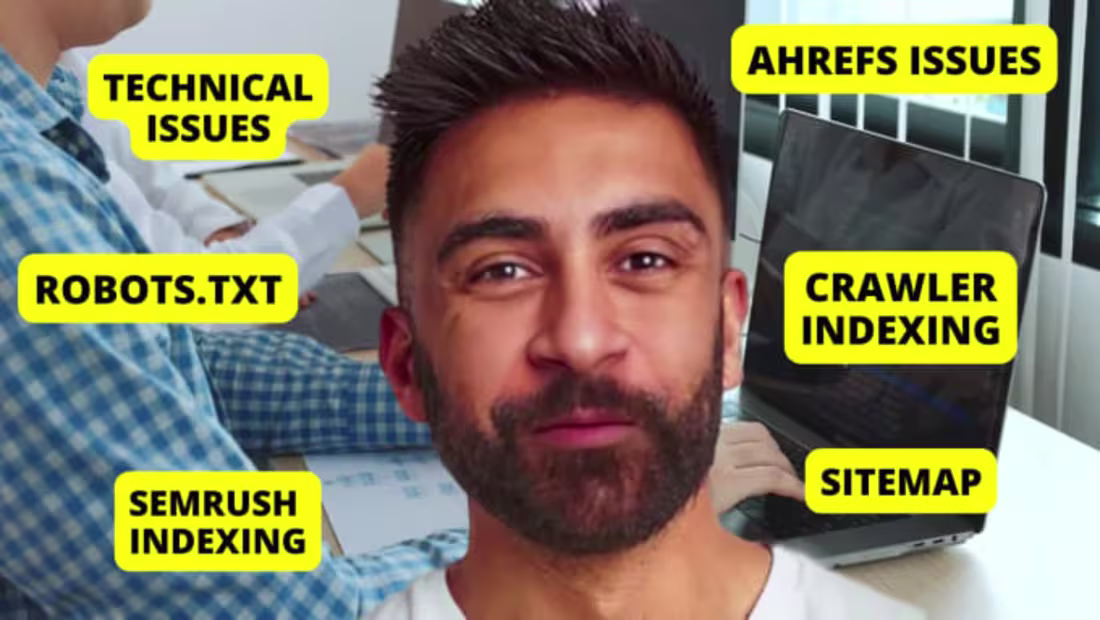 Cover image for I will fix SEMrush, Ahrefs, technical errors ,google search con…