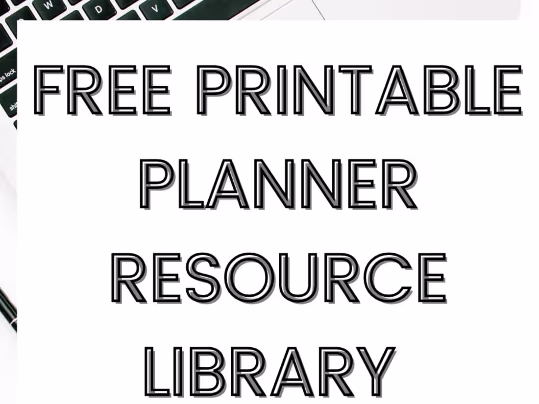 Cover image for Free Printable Planner Inserts To Get Your Life Organized! 