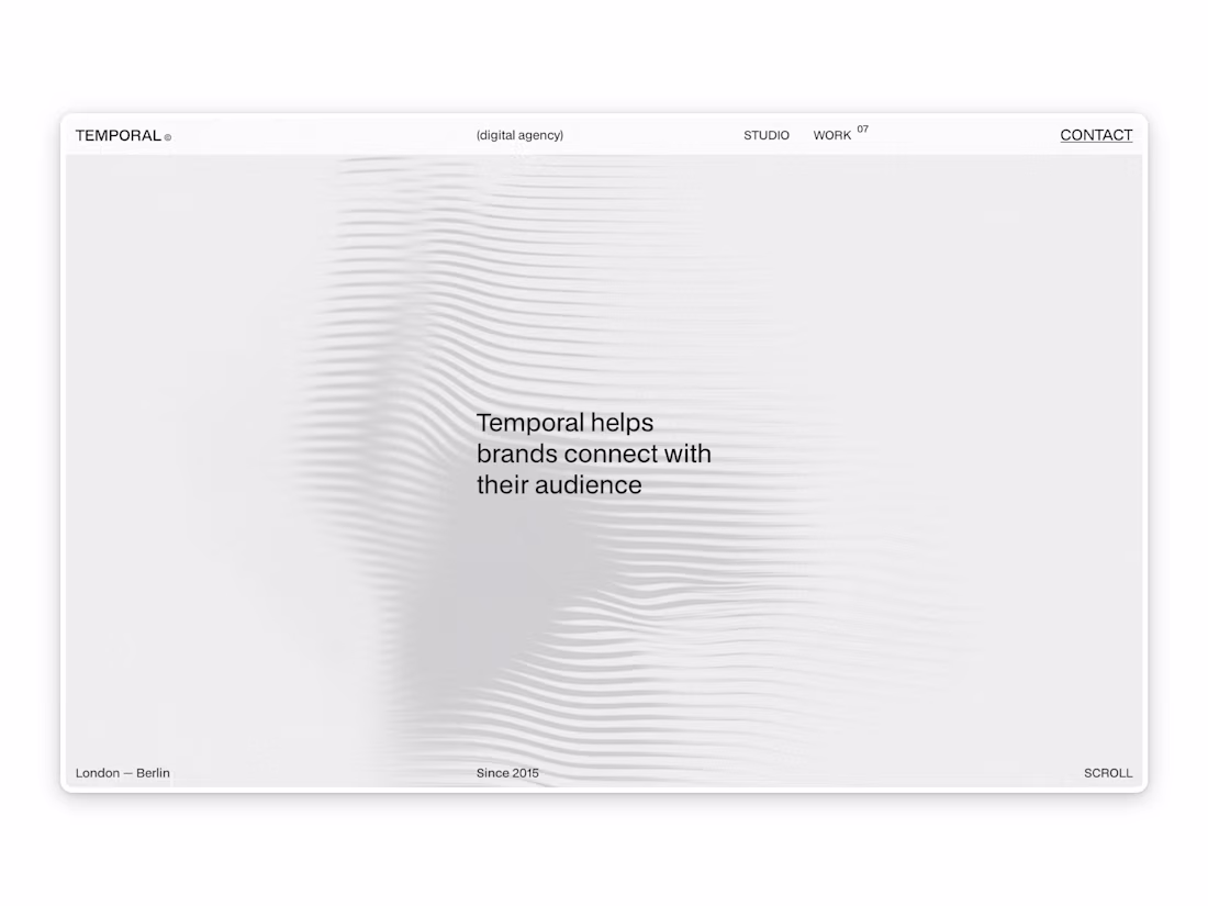 Cover image for Temporal - Portfolio & Agency Website