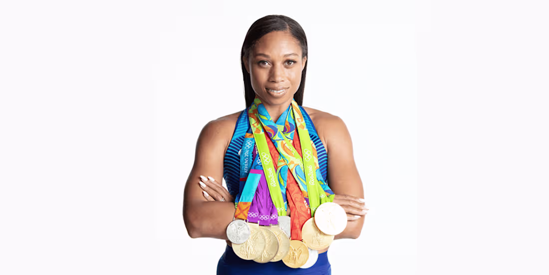 Cover image for ALLYSON FELIX BIDS FAREWELL AFTER TWO DECADES ON THE TRACK