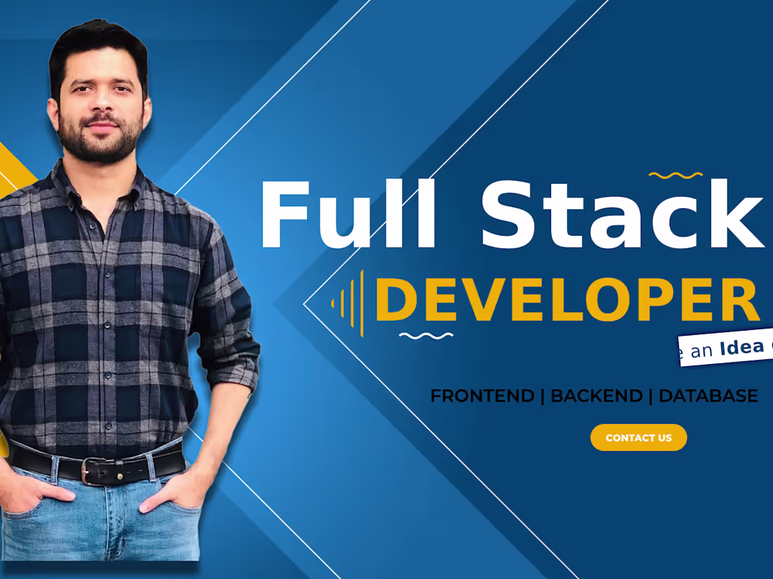 Cover image for Full stack web application development | Website Programmer
