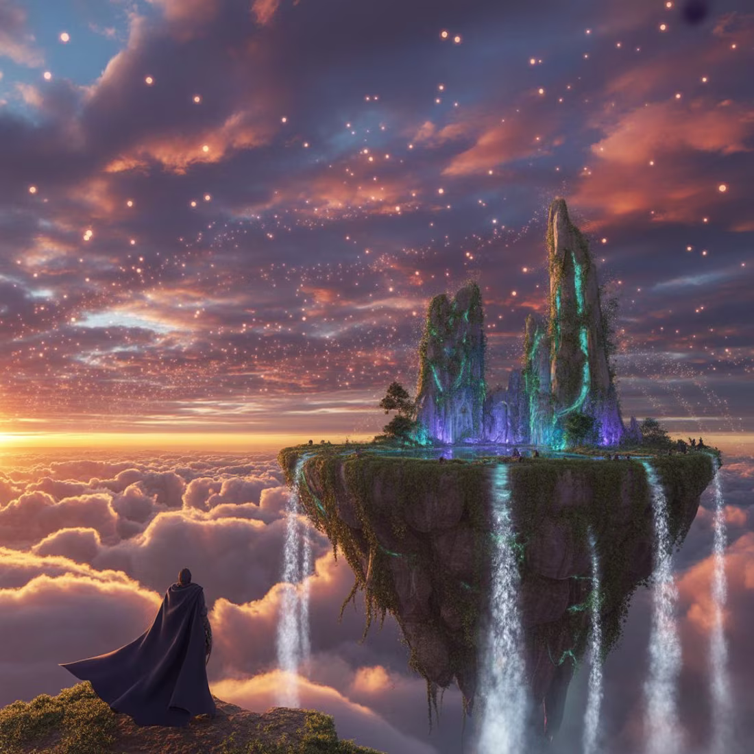 Cover image for A fantasy wall art created from Ideogram! Digital Product: h...