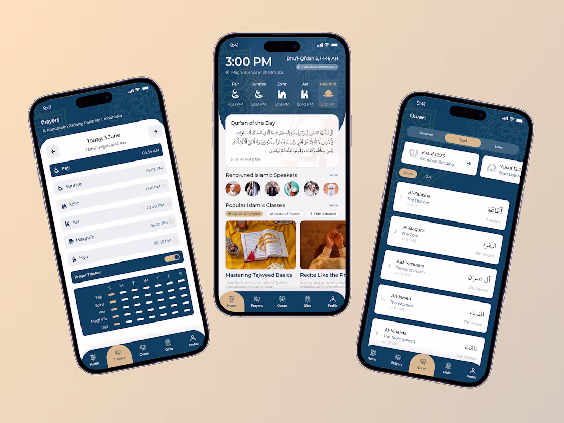 Cover image for Ihsan Islamic Mobile App Design