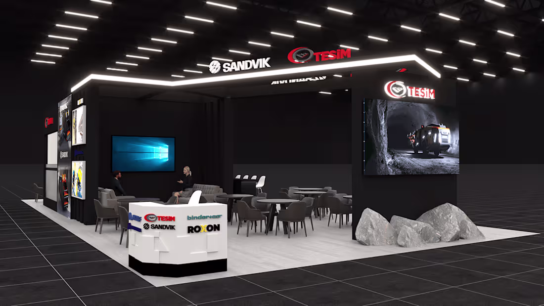 Cover image for Sandvik – Exhibition Booth Design (162m²) | MINEX 2025
