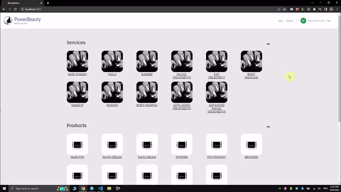 Cover image for  Beauty Salon react typescript project 
