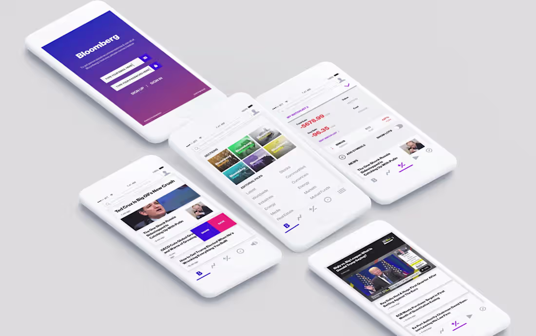 Cover image for Did Bloomberg app redesign back