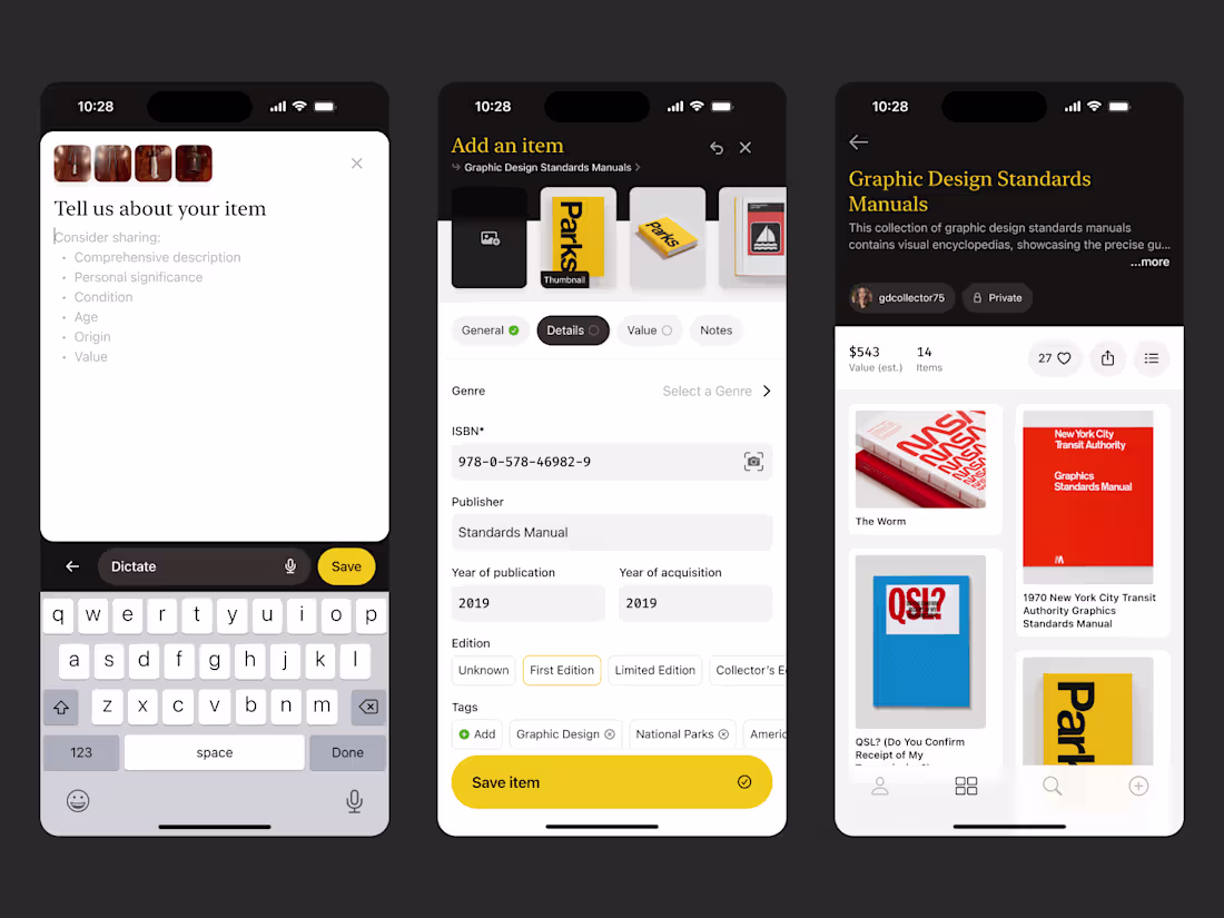 Cover image for Collectible iOS App