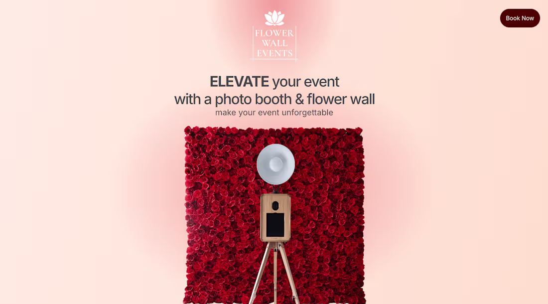 Cover image for Photo Booth Company - Framer Website