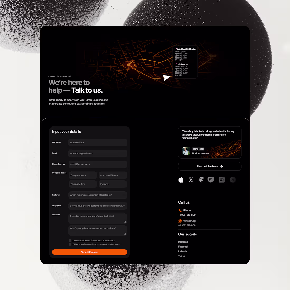 Cover image for Contact us page 