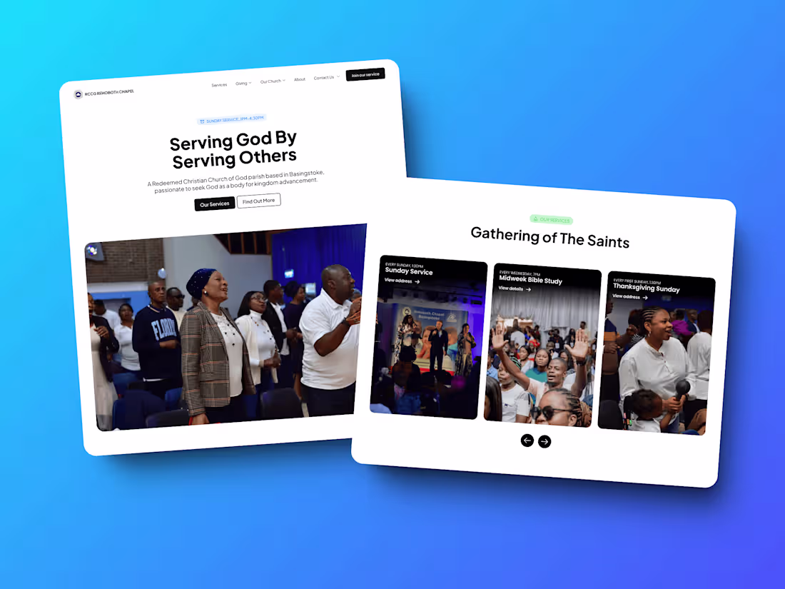 Cover image for Revamping Rehoboth Chapel's Website