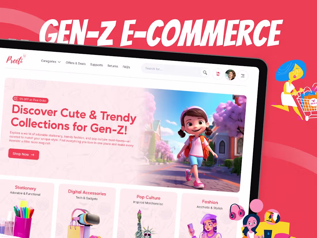 Cover image for E-Commerce Website Redesign Case Study