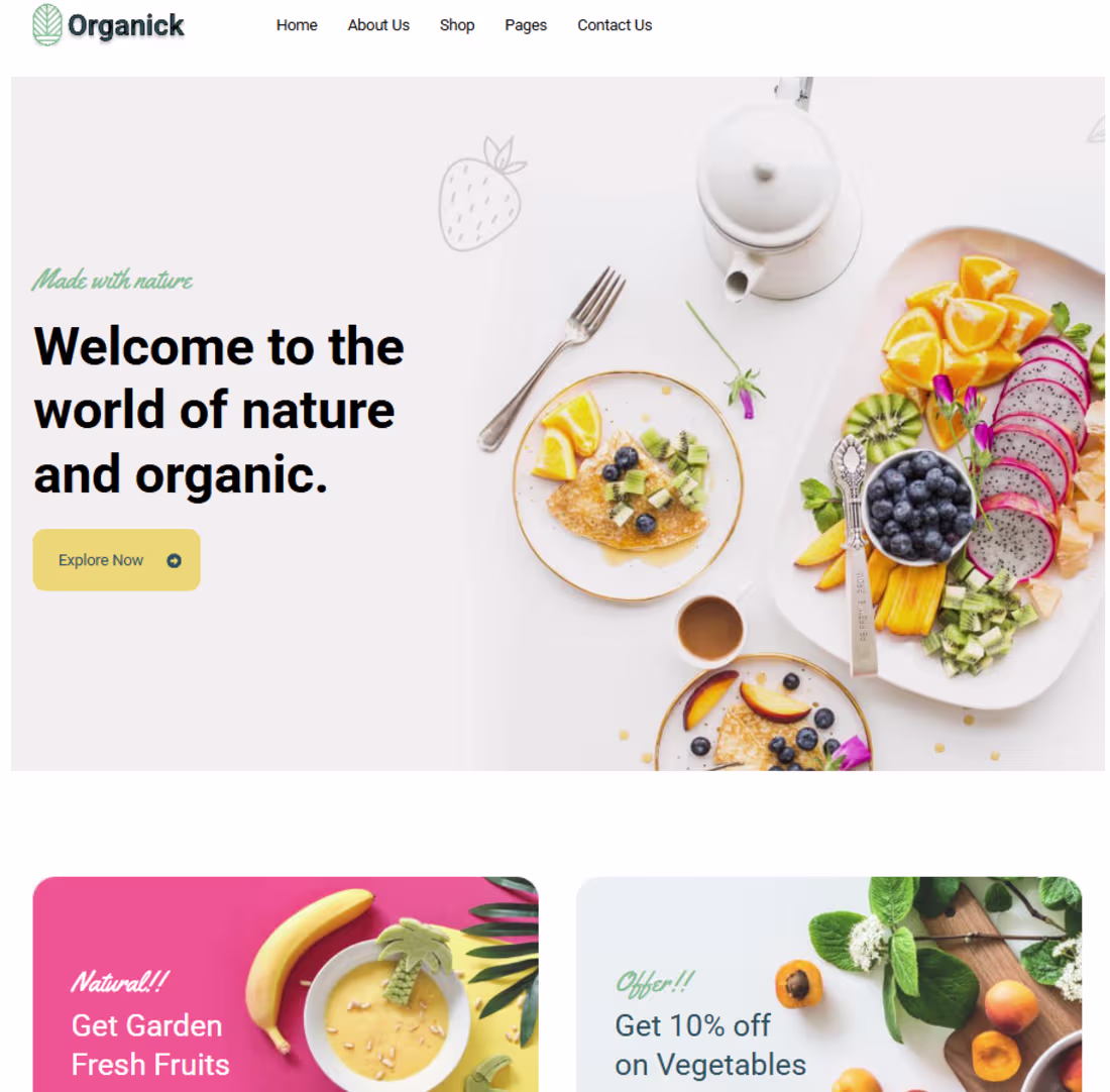 Cover image for Built a modern landing page