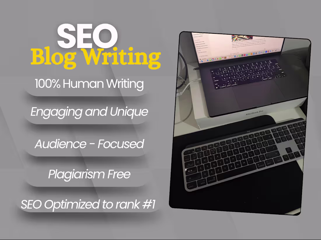 Cover image for I will be your professional SEO website content writer
