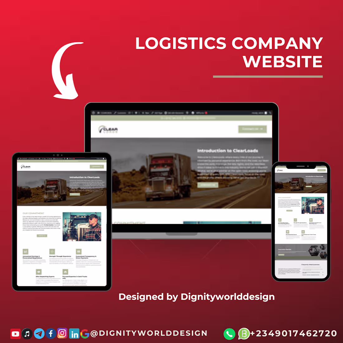 Cover image for WordPress Logistics Website