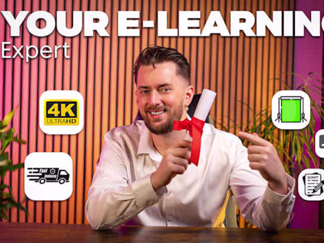 Cover image for E-Learning / Training Video Production for Courses