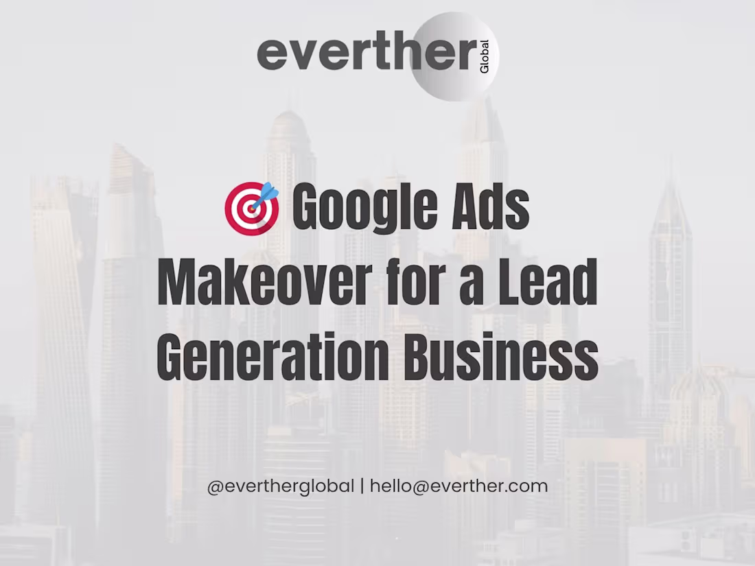 Cover image for Google Ads Lead Generation Campaign for Mortgage Niche