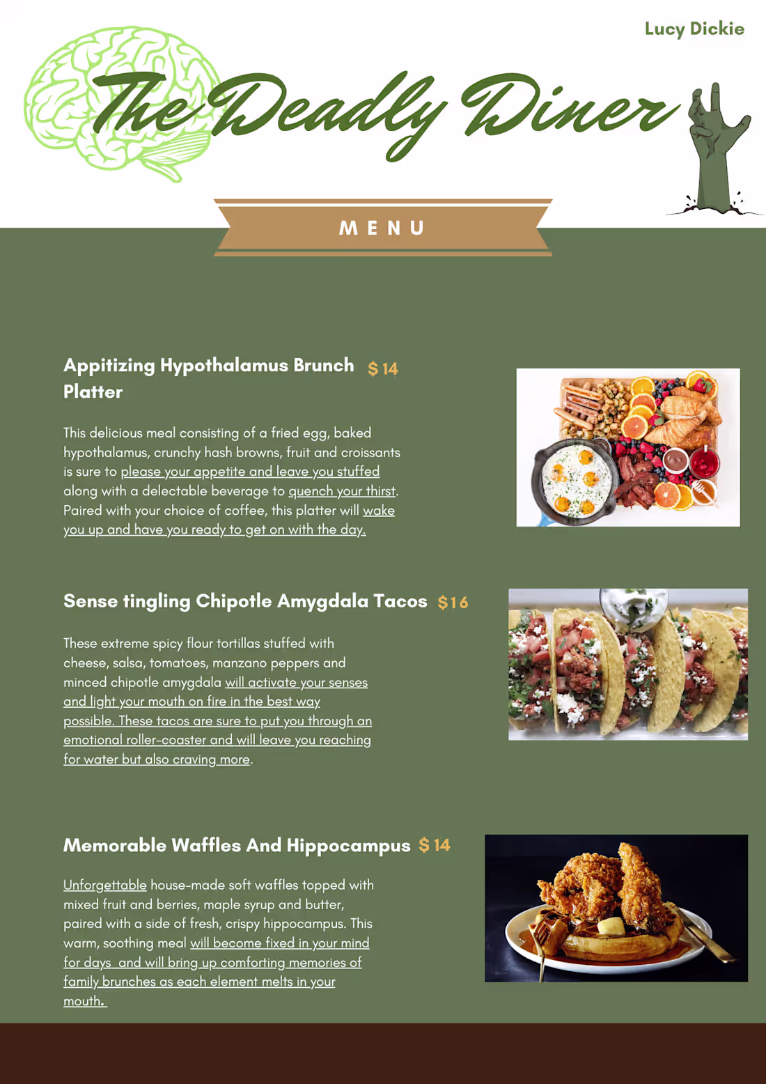 Cover image for Menu design