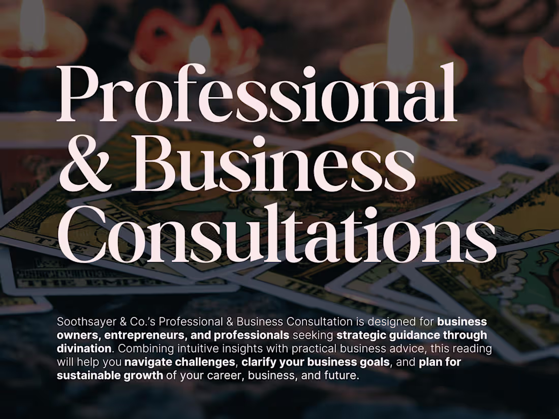 Cover image for Tarot-Based Professional & Business Consultation