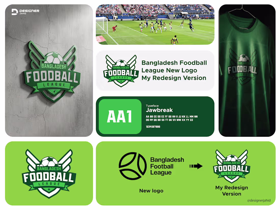Cover image for I redesigned the Bangladesh Football League logo with the go...
