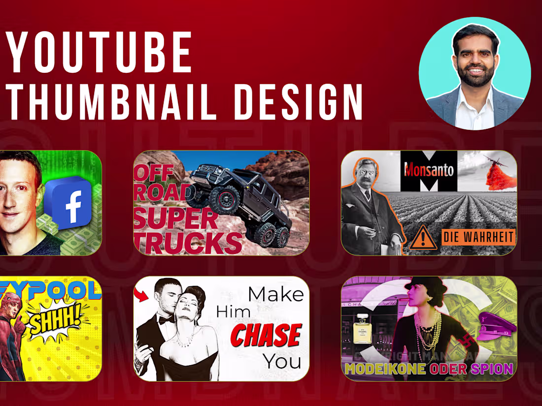 Cover image for Youtube Thumbnails Portfolio