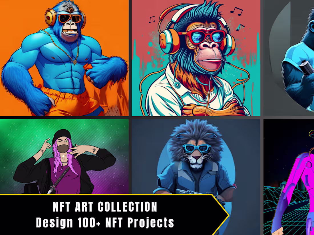 Cover image for I will create your nft art characters collection that sells