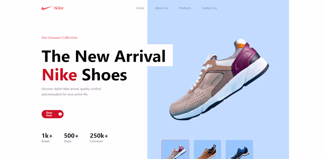 Cover image for Nike Website |React |Tailwind