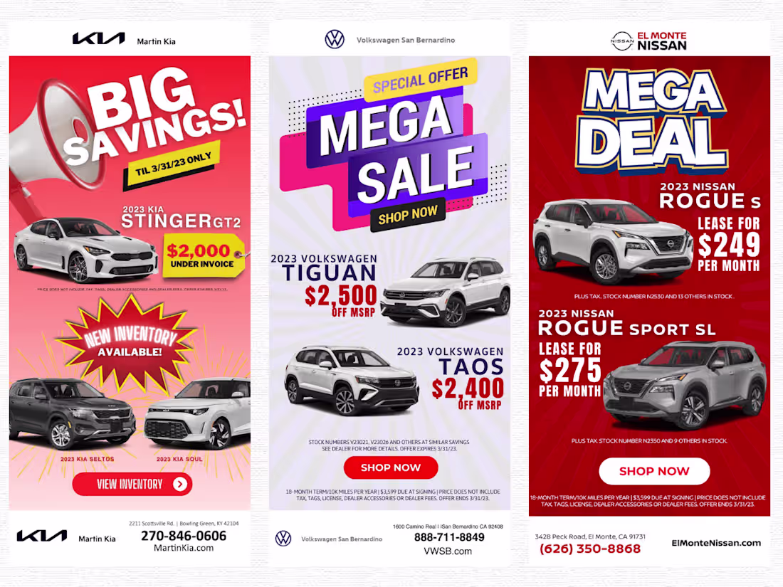Cover image for Eye-Catching Car Dealership Graphic Design