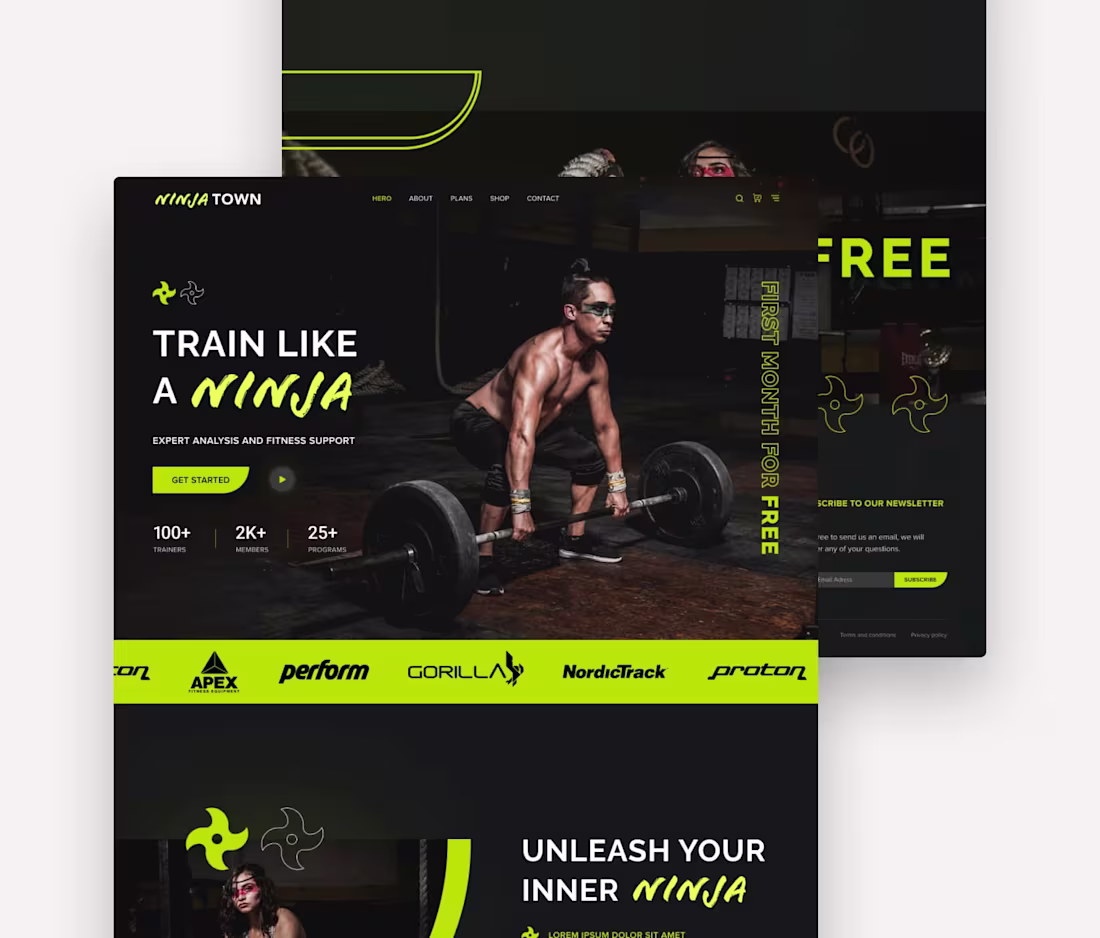 Cover image for Gym Website Design