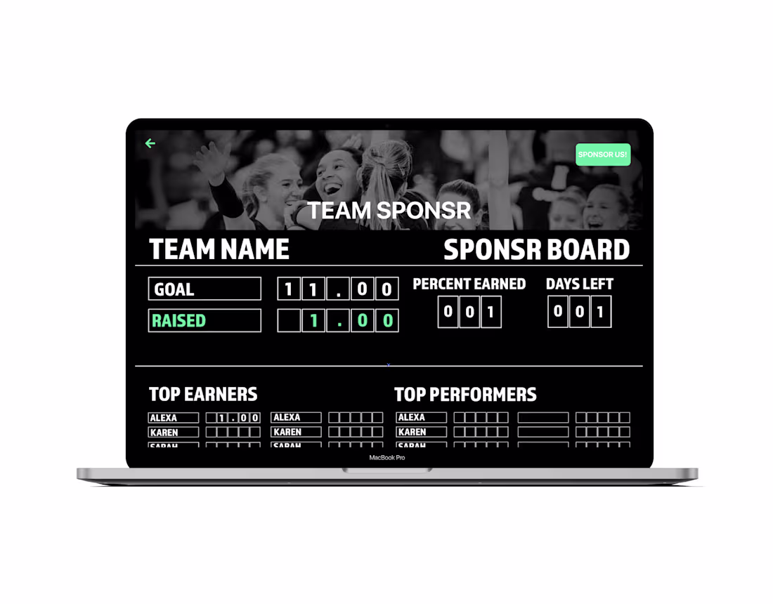 Cover image for UX/UI Design Sprint: Sponsr