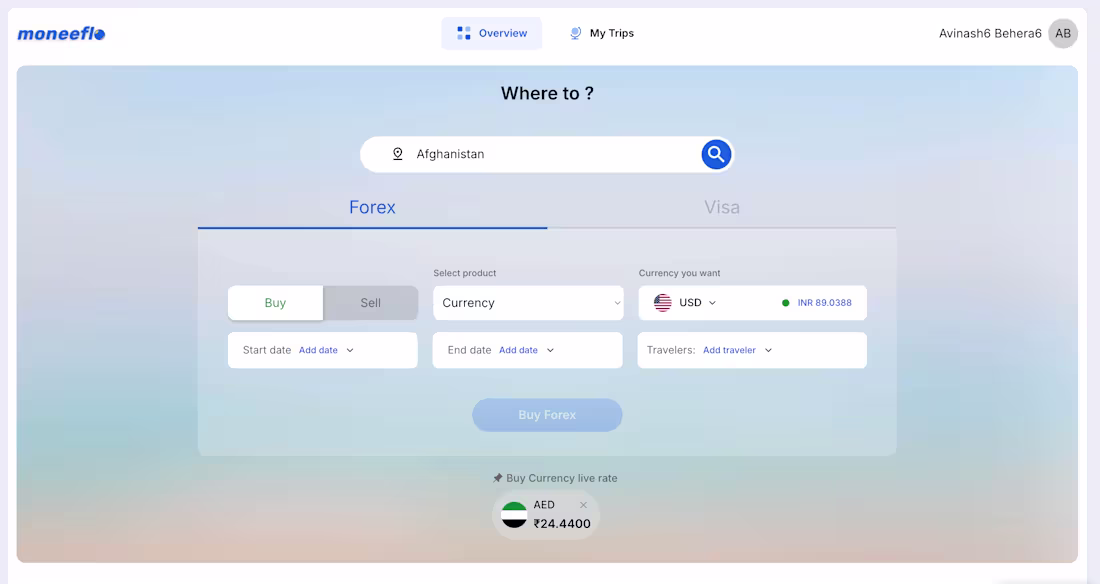 Cover image for Corporate Portal for Moneeflo