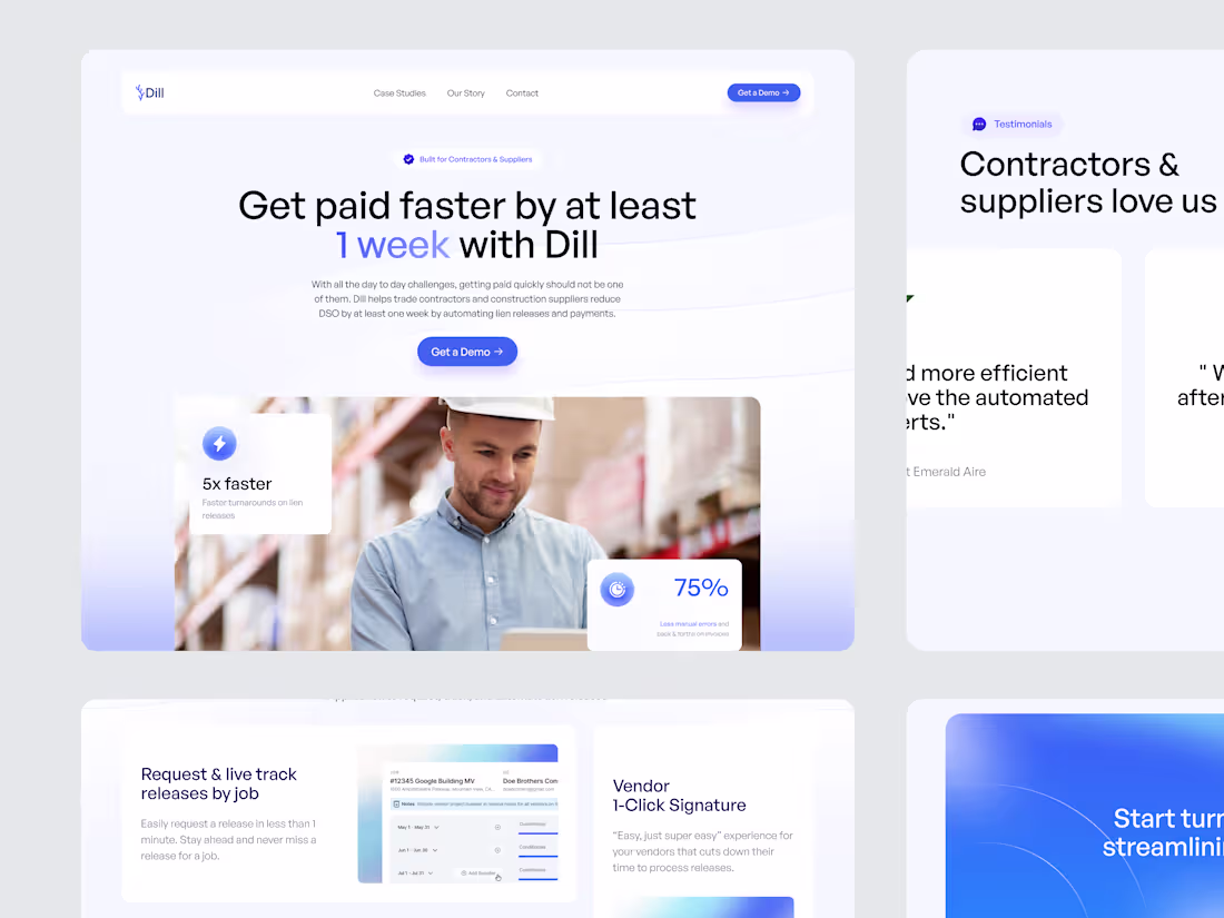Cover image for Dill Inc - Dashboard & Website