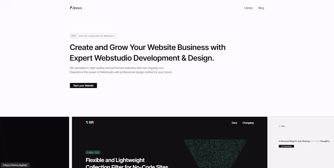 Cover image for Drevo Webstudio Services & Component Library Development